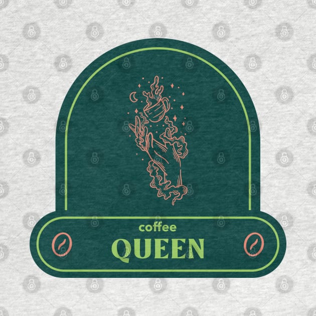 coffee queen retro vintage by tedd